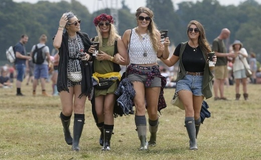 Hunter boots and music festivals