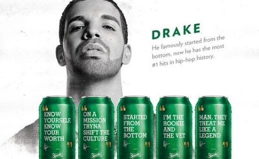 Sprite and Drake in a music strategy