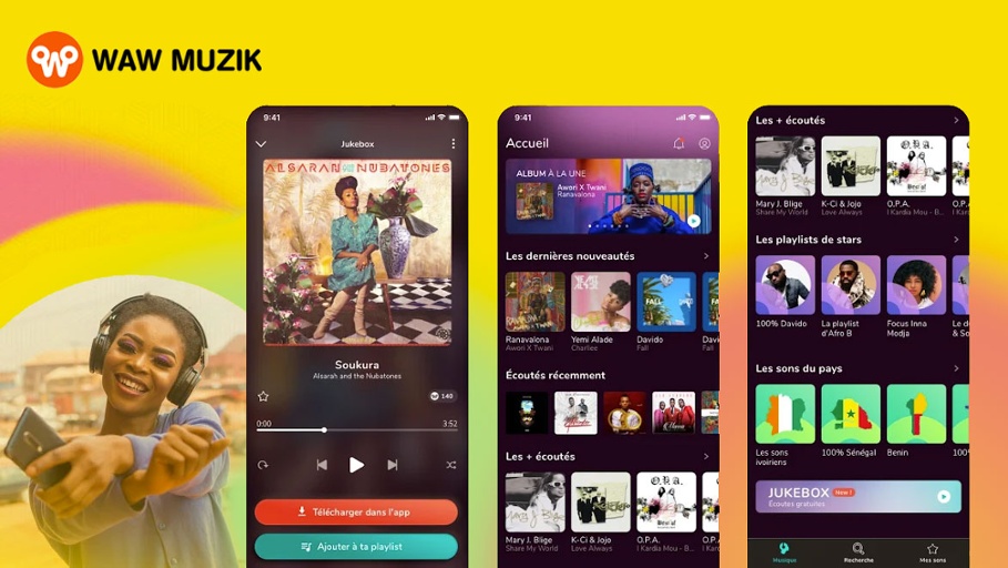 Waw Musik streaming app