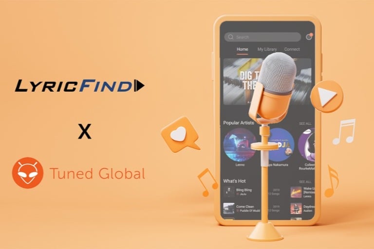 Tuned Global and LyricFind announce partnership and tech integration