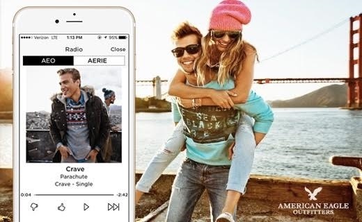 American Eagle drives mcommerce sales with in-app music streaming